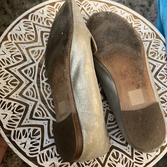 J crew Cleo metallic suede loafers - Picture 2 of 2